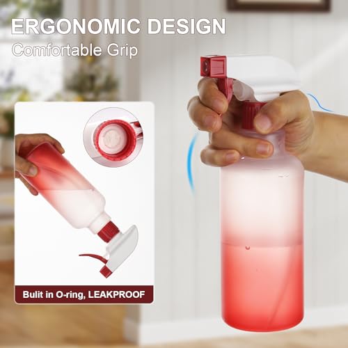 Spray Bottles 16.9oz (Red)