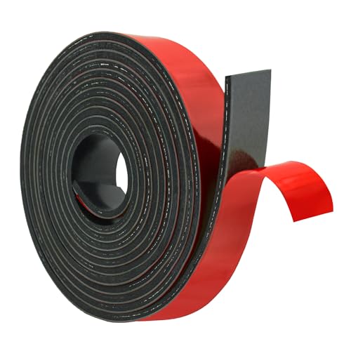 Adhesive Reinforced Solid Rubber Sheets (1" X 110" / .125" thick(Adhesive）)
