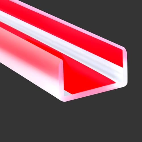Clear Rubber Edge Trim (Fit 1" - L20' / Clear)