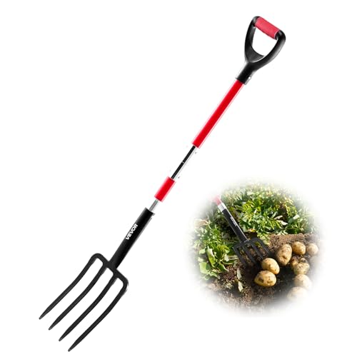 Garden Fork 4 (4-Tine / Fiberglass Handle & Steel Fork)
