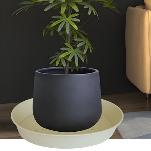 2 Pack of 20 21 inch Plant Saucer Round (21" (2 pack) / Beige)