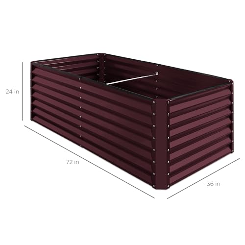 6x3x2ft Outdoor Metal Raised Garden Bed