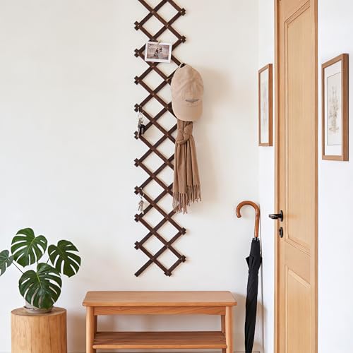Expandable Wooden Lattice (Brown-2PC / 13" x 68")
