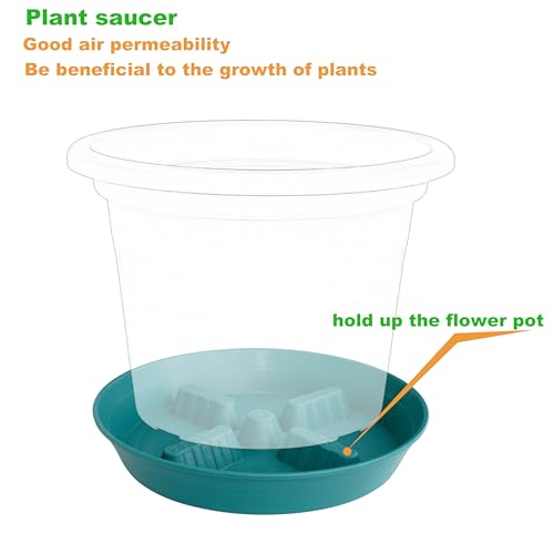 4 Pack Plant Saucer 10 inch (10"-4 Pack / Forest_Blue)