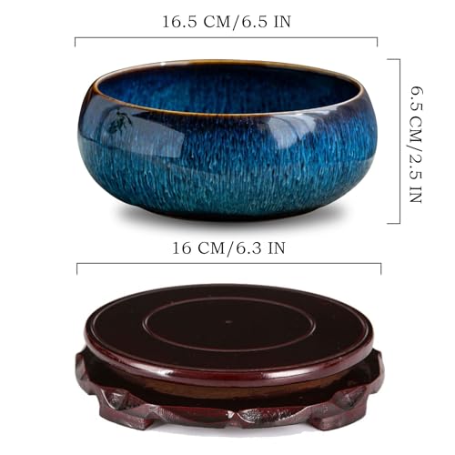 Lotus Bowl Planter (Sky Blue)