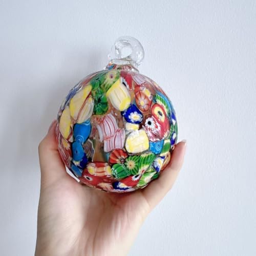 4 Inch Garden Hanging Gazing Ball Hand (Multi Color)