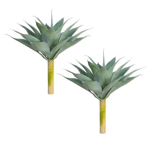 Artificial Outdoor Blue Agave Plant (Blue*2 / 18 Inches)