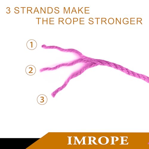 4mm x 500 Feet Pink Jute Rope (500 Foot)