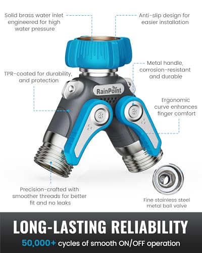 Garden Hose Splitter (Blue)
