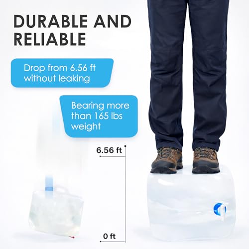 BPA Free Collapsible Water Container with Spigot (2 Count)