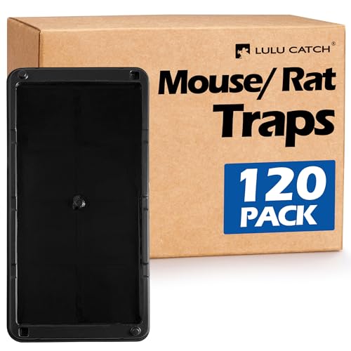Mouse Traps 120 Pack Large Glue Traps Mouse Traps Indoor for Home (Large)