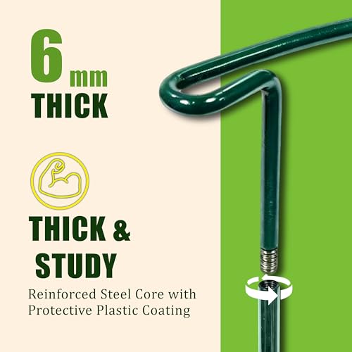 6 Pack Garden Plant Support Cages (14"Dx32"H-6PCS)