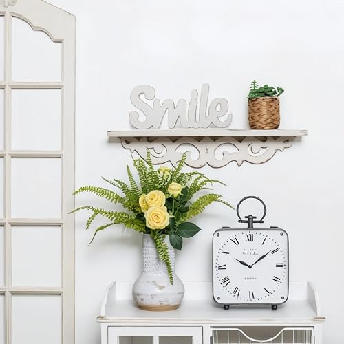 Rustic Smile Sign for Tabletop 12 Inch (Smile)