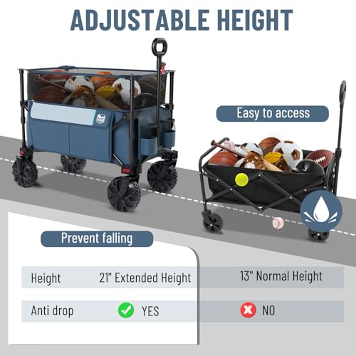 Foldable Wagon 350L Extendable Height (Navy / 350L)