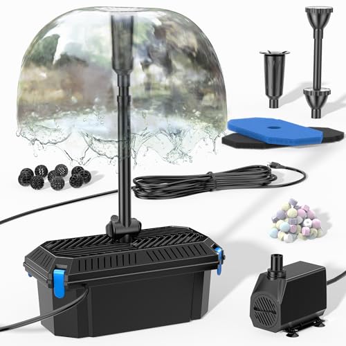 Pond Filter with Fountain Pump Kits (Corded Electric)