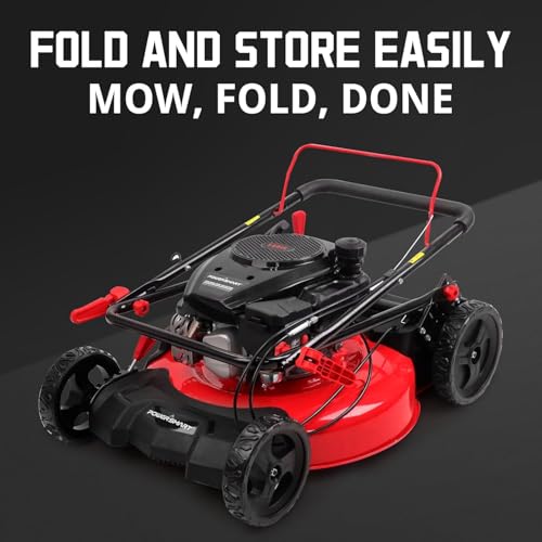 21 Inch Gas Push Lawn Mower with 144cc 4