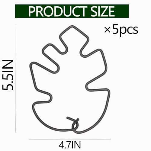5.5×4.7IN Monstera Plant Stem Support (Black / 5.5IN*4.7IN)