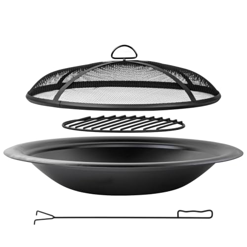 28 inch Steel Fire Pit Bowl for DIY or Replacement Existing Fire Pit (Smooth[28 inch])