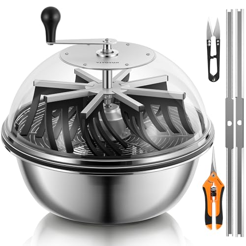 19" Bud Leaf Bowl Trimmer with Clear Dome (19 inch)