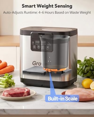 4L Electric Composter for Kitchen (Silver)