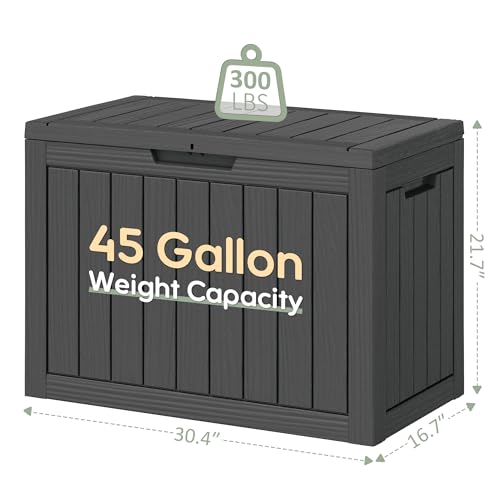 45 Gal Deck Box (45 Gallon / Striped Black)
