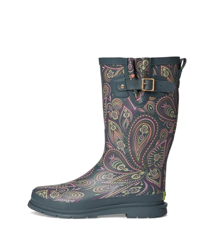 Printed Tall Rain Boot Organic Paisley 6 M