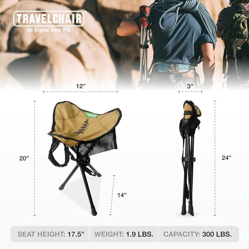 Slacker Tripod Chair for Camping (Repreve (Brown/Khaki) / Repreve Deluxe Slacker Chair)