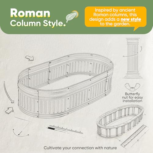 Raised Garden Bed Kit 2026 Upgraded Modular DIY 94x24x24 in