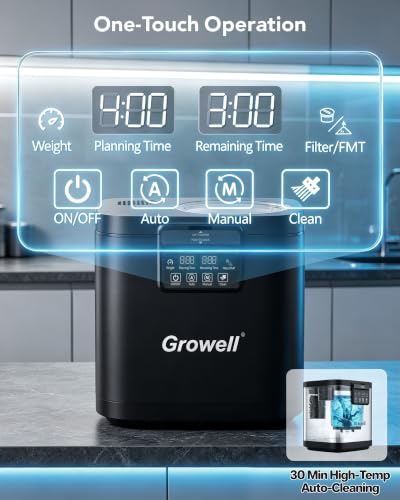 4L Electric Composter for Kitchen (Black)