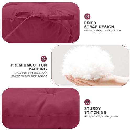 Porch Swing Cushions (Wine Red / 40x 40 inches)