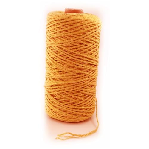 3mm x 500 Feet Orange Jute Rope (Orange / 3mm x 500 Ft)