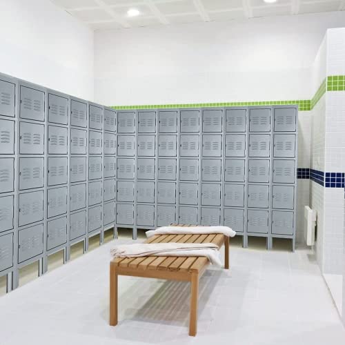 Metal Locker for Employees (Grey / 5 Doors)
