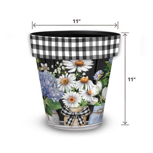 Spring Planter 11.75 x 11 x 11 Crated Mason Jars Medium (Crated / Medium)