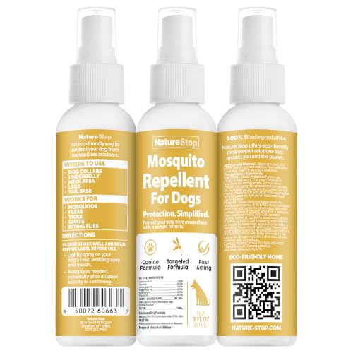Mosquito Repellent Spray for Dogs (3 Ounce)