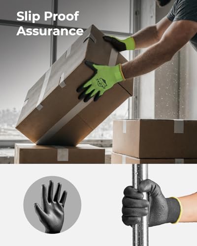 Men's Ultra Thin and Lightweight Working Gloves with Grip (12 Count)