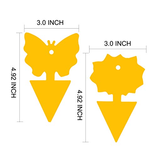 96PCS Fruit Fly Sticky Traps (96 Pieces Yellow)