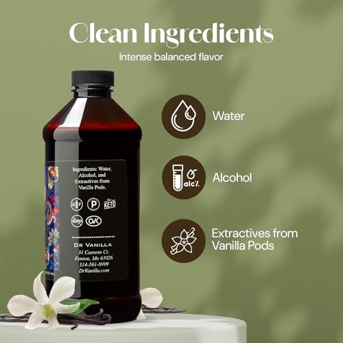Natural Madagascar Bourbon Vanilla Extract (Natural / 16 Fl Oz (Pack of 1))