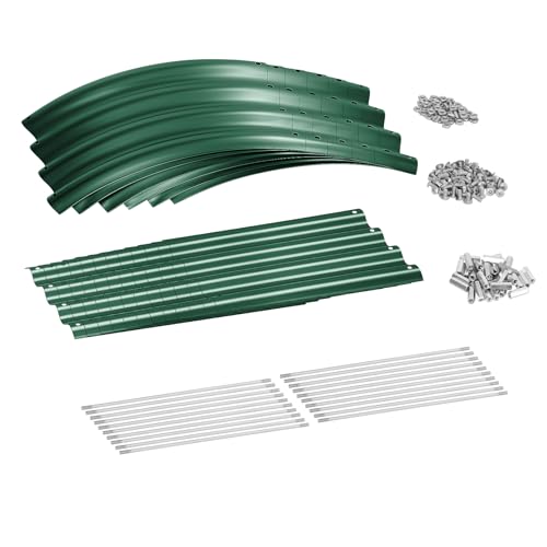 8×2×1ft Galvanized Raised Garden Bed Kit