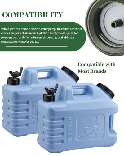 5 Gallon Camping Water Jug with Spigot (Powder Blue / 5 Gallon)