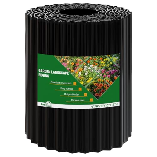 Corrugated Metal Garden Edging (Black)