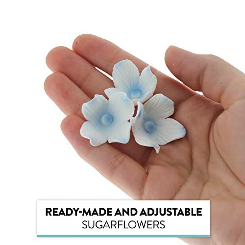 36 Count Small Blue Hydrangea Flowers (Blue)