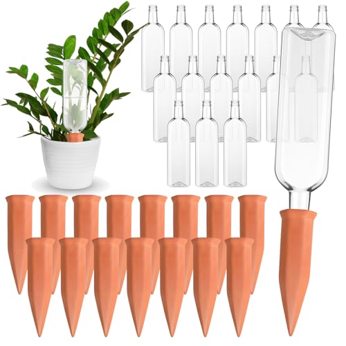32 Pcs 34oz Plant Watering Devices Self Watering Spikes and Bottles (32 Count)