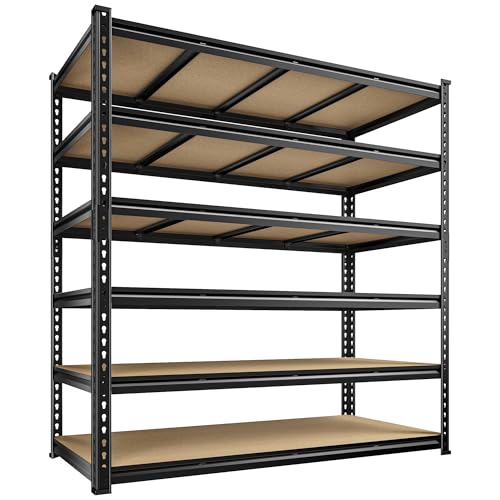 55" W Garage Shelving (55" W × 24" D × 84" H)
