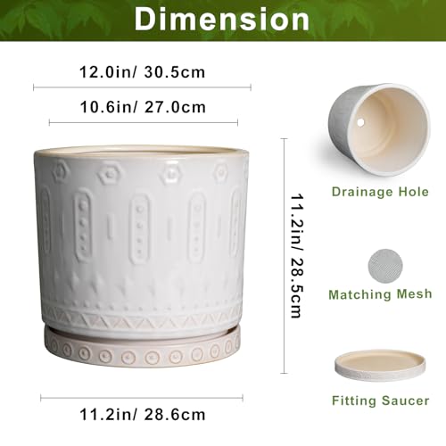 Ceramic Pots for Plants 12 Inch