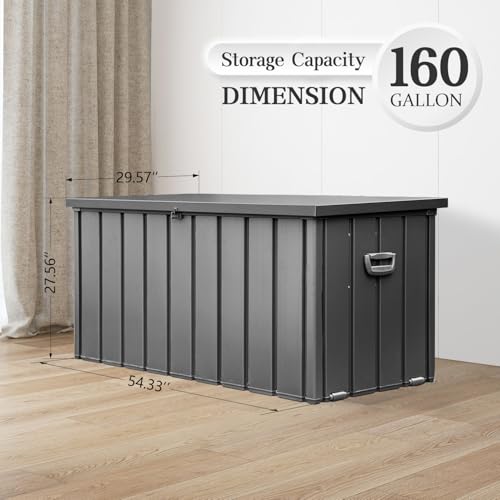Domi 160Gallon Deck Box (Grey / 160 Gallon)