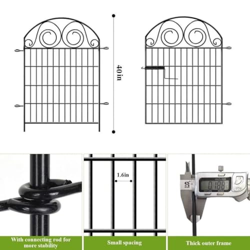 Tall Garden Fencing Animal Barrier (40''(H)-2panels-4.4ft(L))