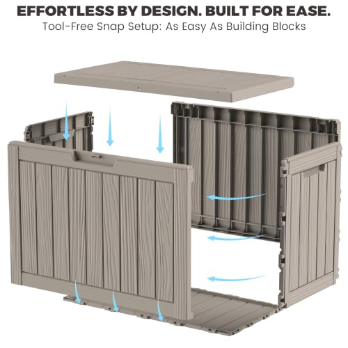 Outdoor Storage Box (Grey / 50 Gallon 3.1 M)