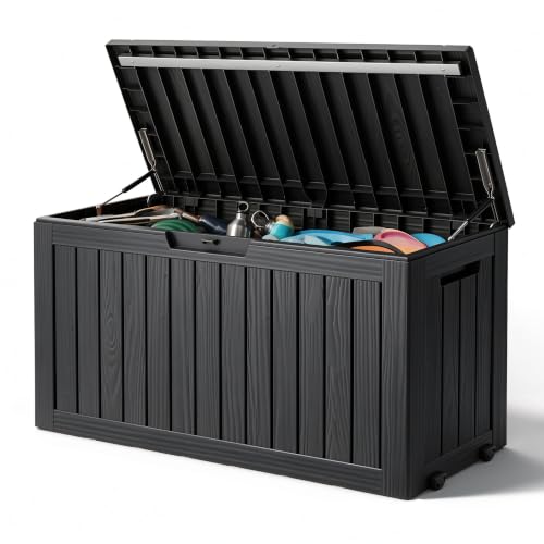 91 Gal Deck Box (91 Gallon / Striped Black)