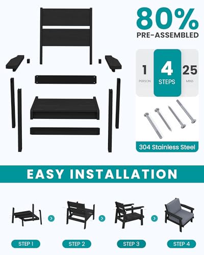 Outdoor Patio Furniture Set (5 Count)