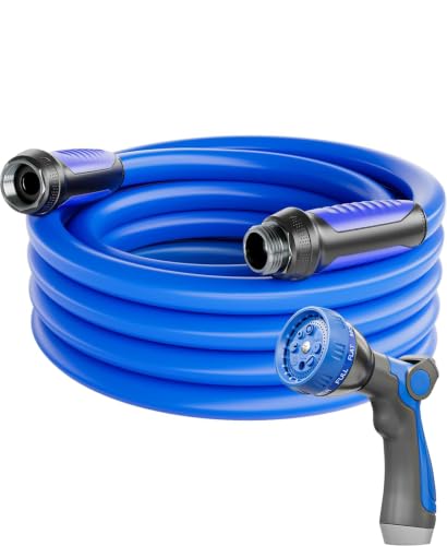 Garden Water Hose 25 ft x 5 (Blue / 25FT)